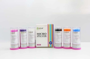 Aplikatory Microbrush 100 szt. do bondu mały 2 mm - Niebieskie