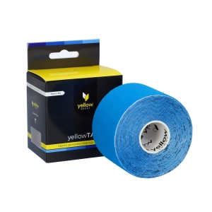 Taśma do kinesiotapingu yellowSPORT- niebieska, 5cm x 5m